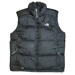 The North Face 1996 Retro‎ Nuptse Vest 550 Down Puffer Jacket Black XL Vintage